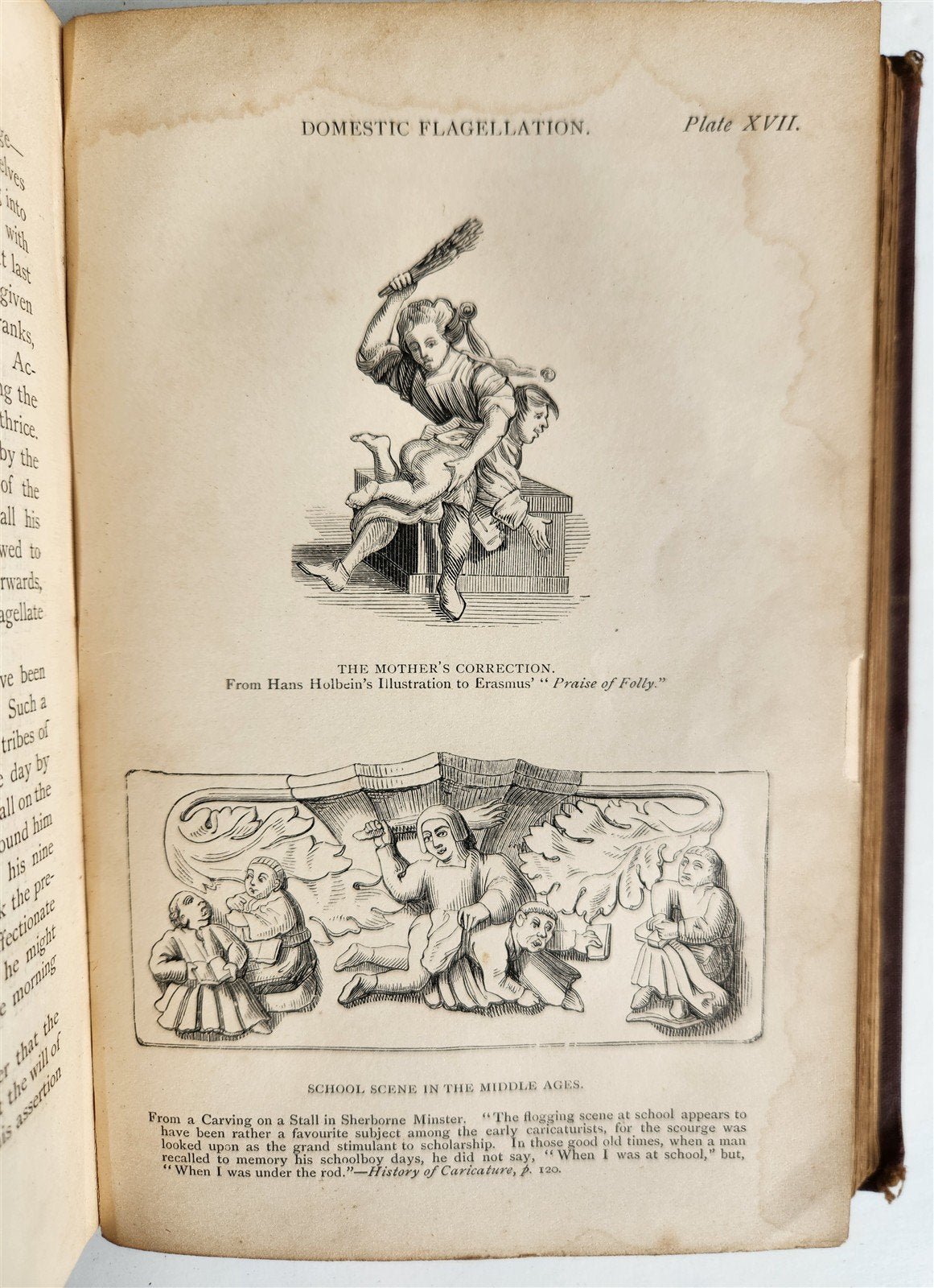 1869 FLAGELLATION & FLAGELLANTS HISTORY of the ROD ILLUSTRATED ANTIQUE