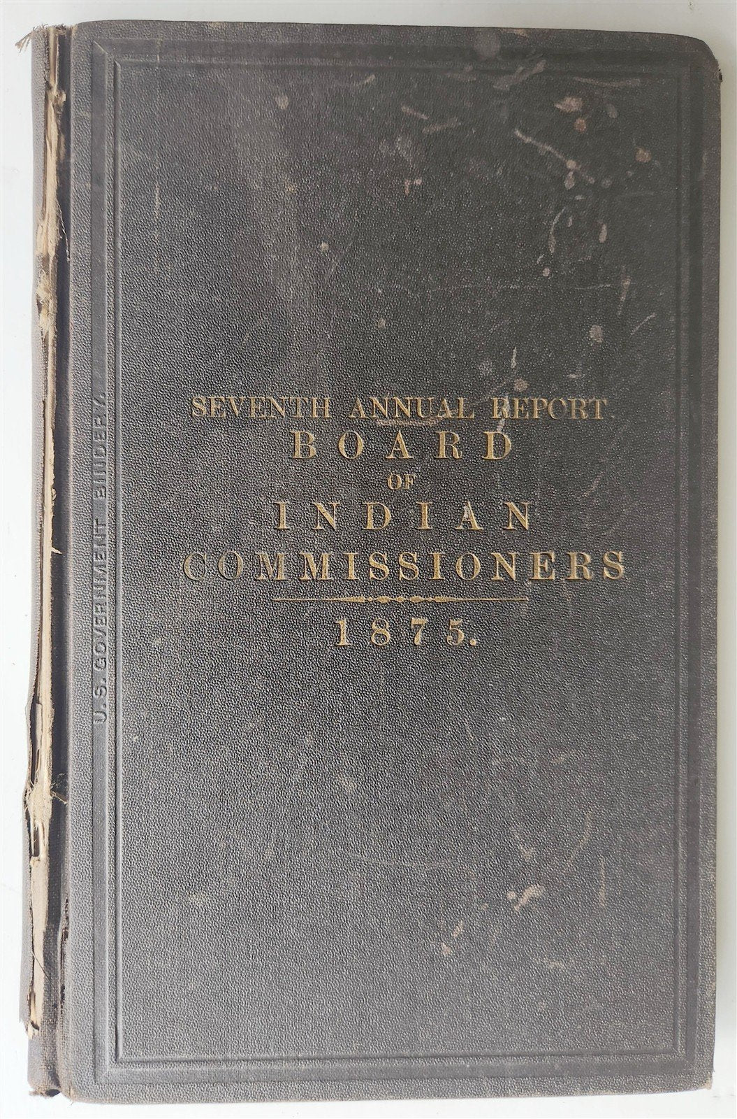 1875 REPORT of BOARD of INDIAN COMMISSIONERS antique AMERICANA