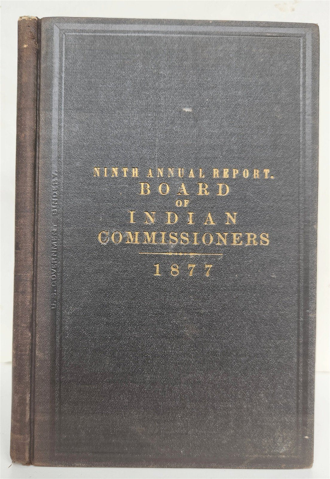 1877 REPORT of BOARD of INDIAN COMMISSIONERS antique w/ MAP of RESERVATIONS