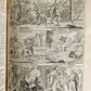 1748 BIBLE in GERMAN Old & New Testament antique ILLUSTRATED pigskin binding
