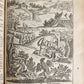 1748 BIBLE in GERMAN Old & New Testament antique ILLUSTRATED pigskin binding
