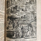 1748 BIBLE in GERMAN Old & New Testament antique ILLUSTRATED pigskin binding