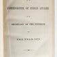 1878 COMMISSIONER OF INDIAN AFFAIRS REPORT illustrated w/MAP antique AMERICANA