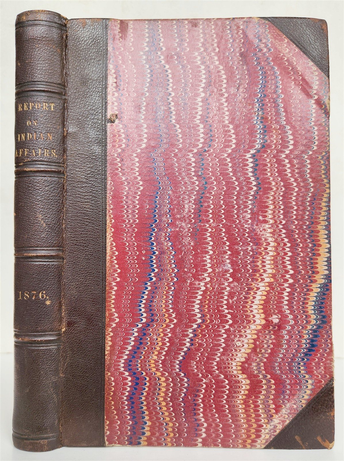 1876 COMMISSIONER OF INDIAN AFFAIRS REPORT illustrated w/MAP antique AMERICANA
