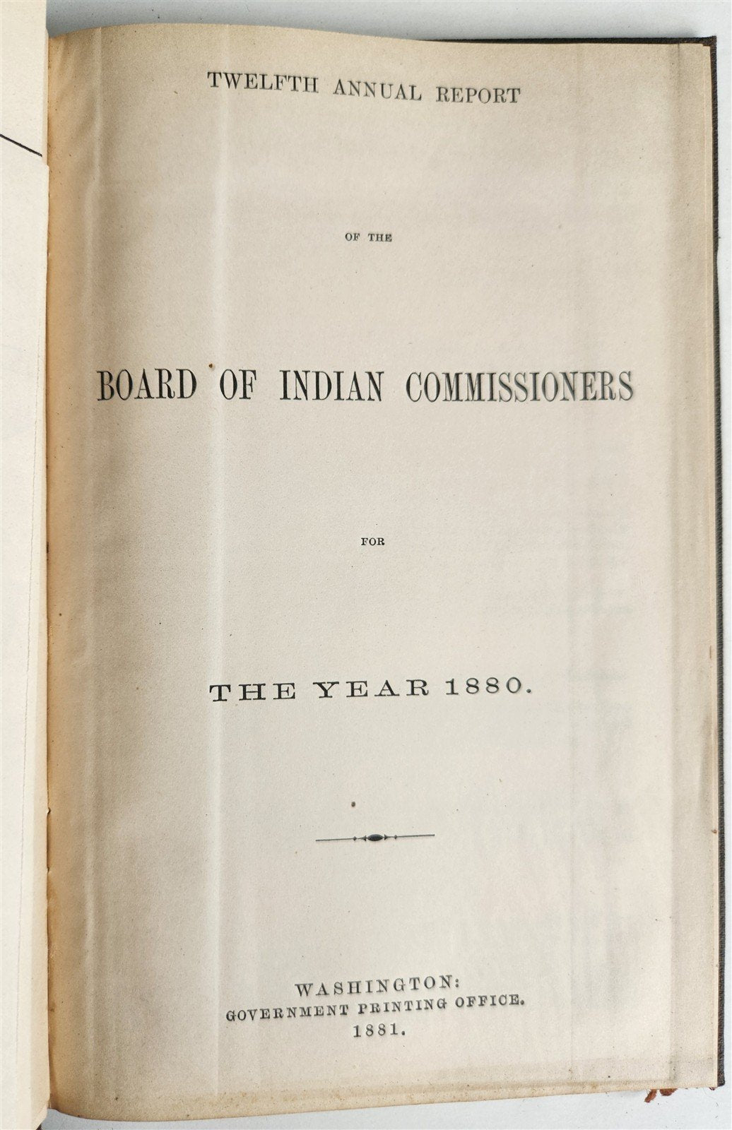 1880 REPORT of INDIAN AFFAIRS COMMISSIONERS BOARD antique w/MAPS of RESERVATIONS