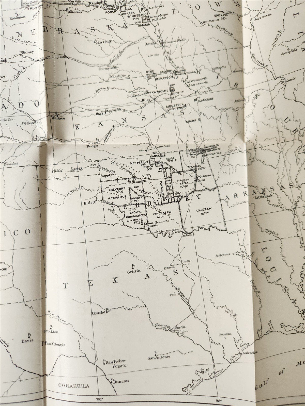 1880 REPORT of INDIAN AFFAIRS COMMISSIONERS BOARD antique w/MAPS of RESERVATIONS