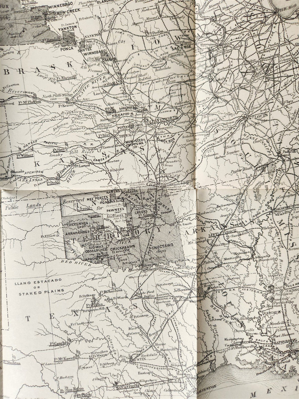 1879 REPORT of INDIAN AFFAIRS COMMISSIONERS BOARD antique w/MAPS of RESERVATIONS