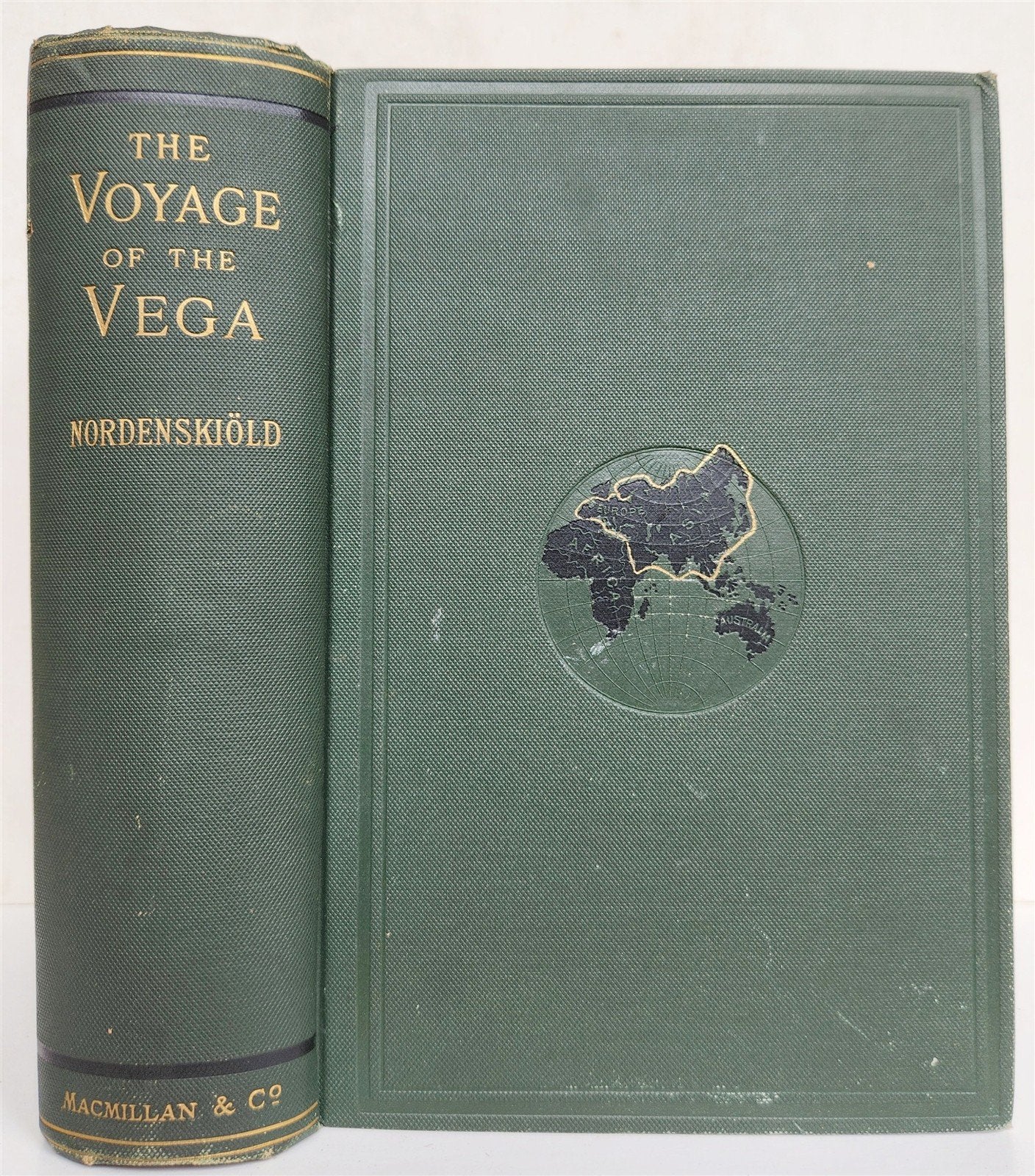 1882 VOYAGE OF THE VEGA bound ASIA & EUROPE by Nordenskiold antique ILLUSTRATED