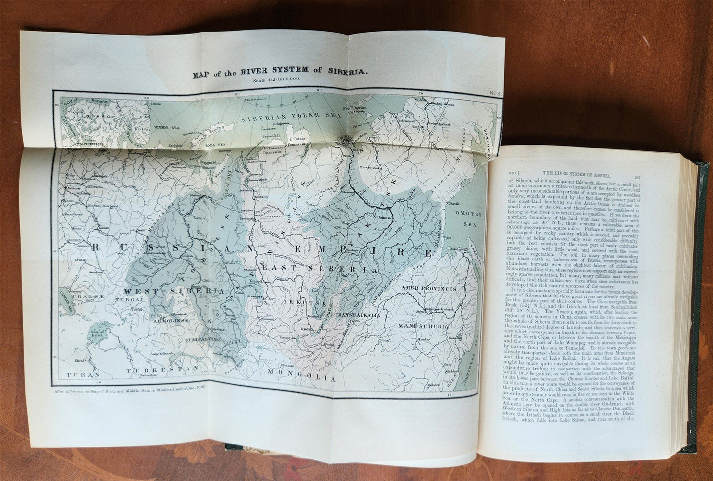 1882 VOYAGE OF THE VEGA bound ASIA & EUROPE by Nordenskiold antique ILLUSTRATED