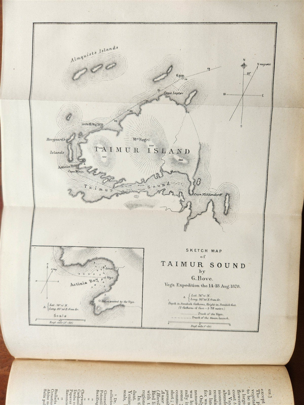1882 VOYAGE OF THE VEGA bound ASIA & EUROPE by Nordenskiold antique ILLUSTRATED