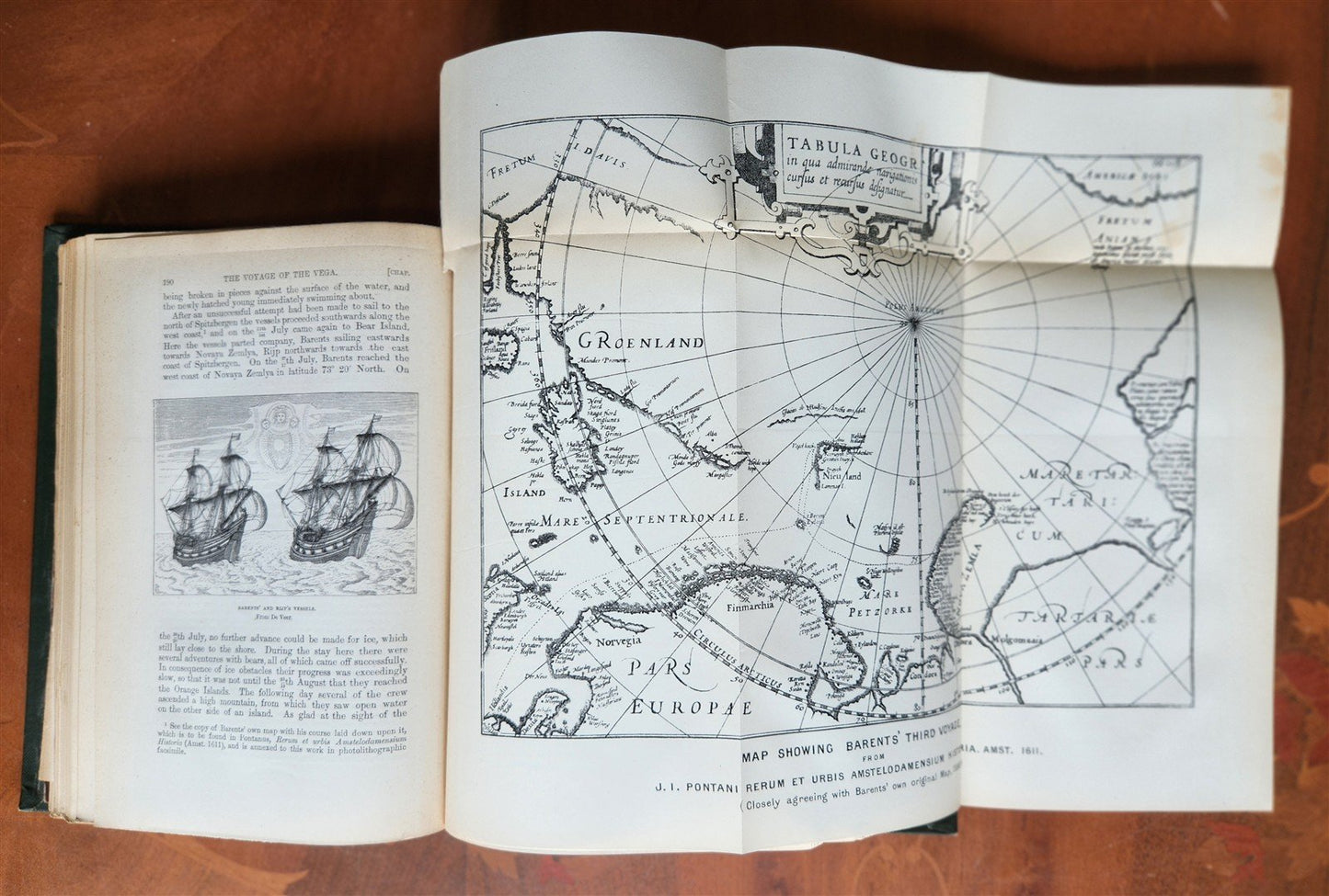 1882 VOYAGE OF THE VEGA bound ASIA & EUROPE by Nordenskiold antique ILLUSTRATED