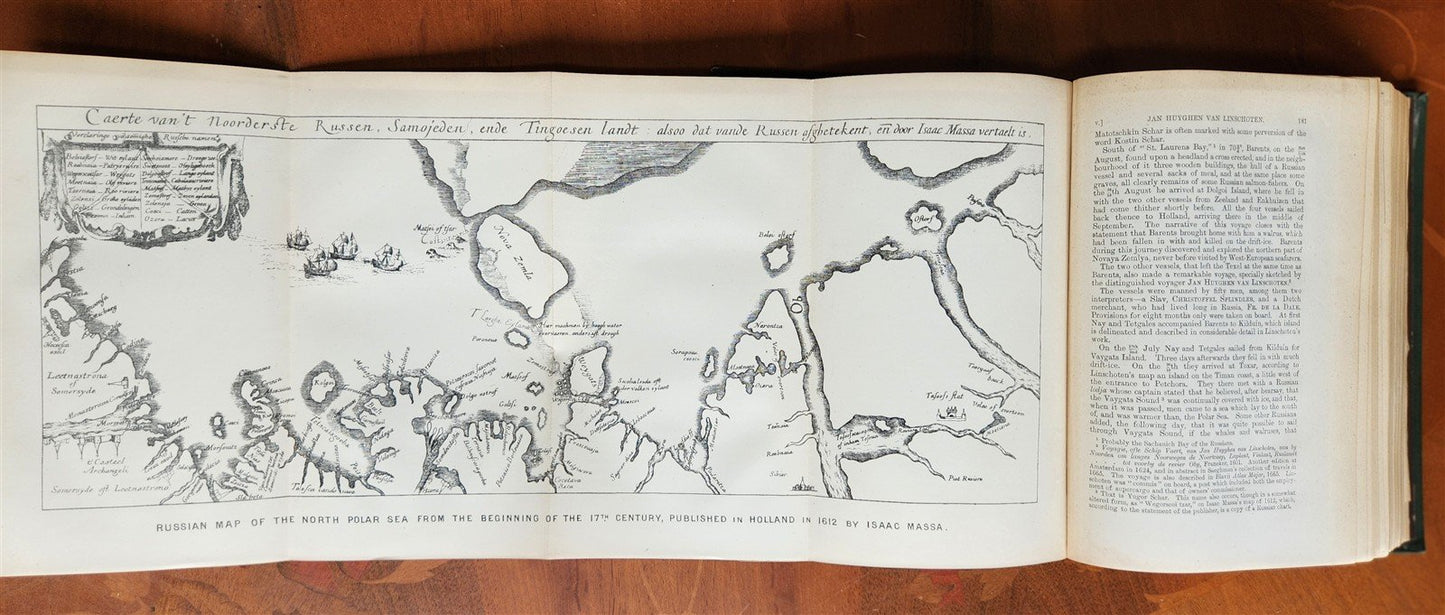 1882 VOYAGE OF THE VEGA bound ASIA & EUROPE by Nordenskiold antique ILLUSTRATED