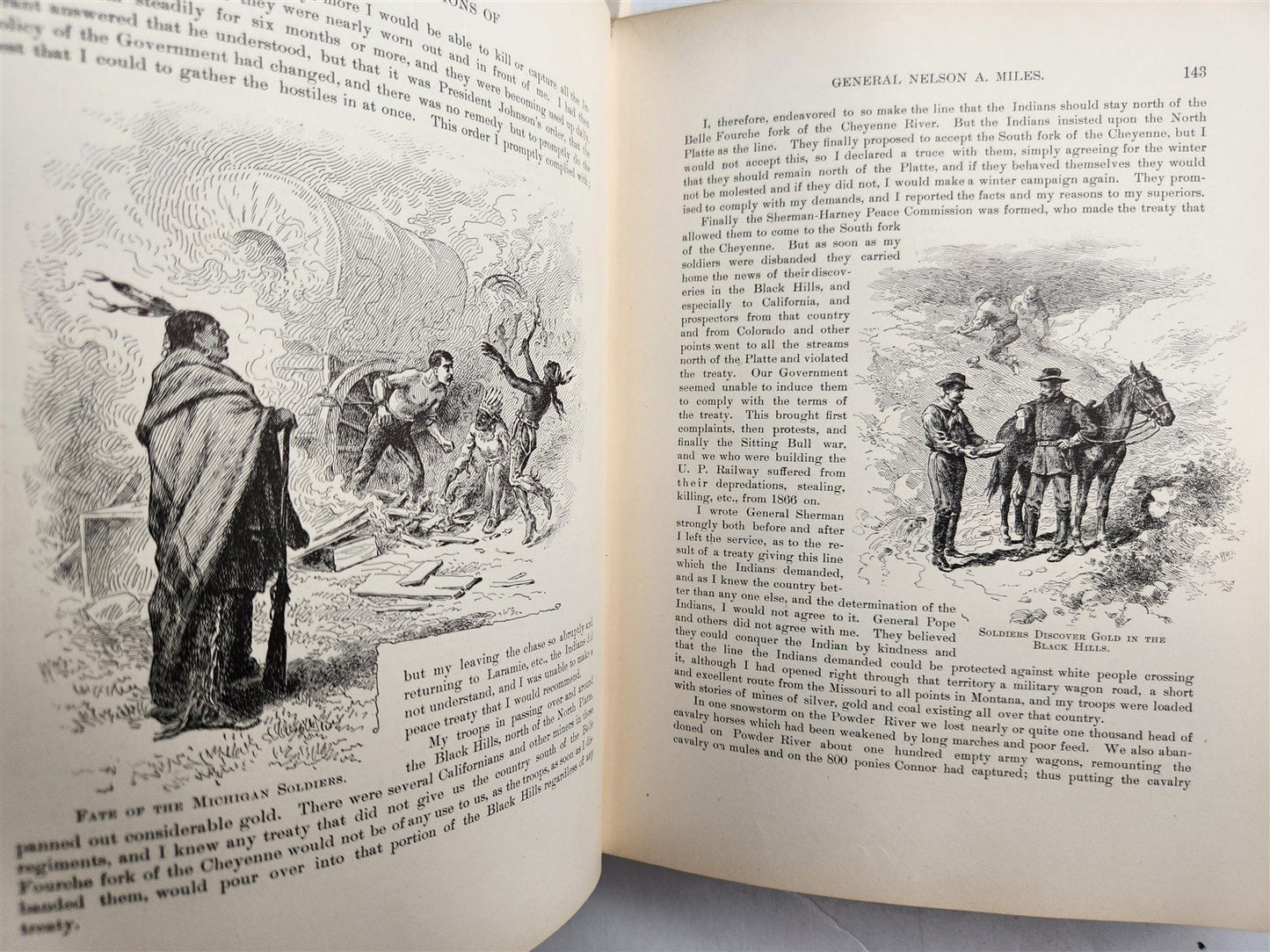 1896 PERSONAL RECOLLECTIONS of GENERAL NELSON A. MILES antique ILLUSTRATED