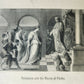 1889 SACRED POETRY & HISTORY of JEWS by JOSEPHUS FLAVIUS illustrated ANTIQUE