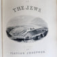 1889 SACRED POETRY & HISTORY of JEWS by JOSEPHUS FLAVIUS illustrated ANTIQUE