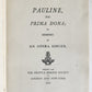 1898 EROTICA PAULINE PRIMA DONA of memoirs of AN OPERA SINGER antique