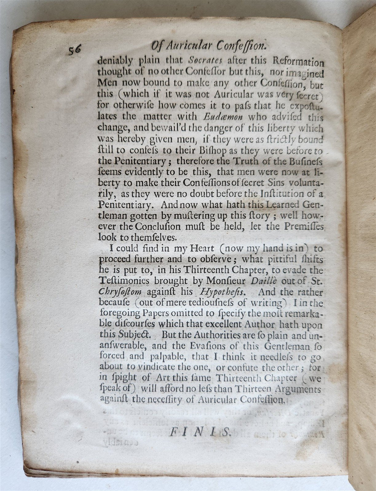 1684 Discourse on Auricular Confession As prescribed by Council of Trent antique