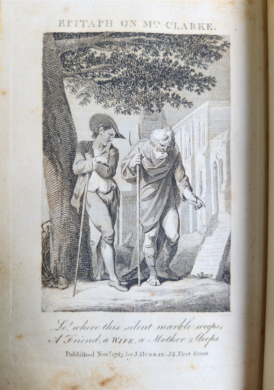 1790 POETRY in ENGLISH illustrated POEMS by MR. GRAY antique