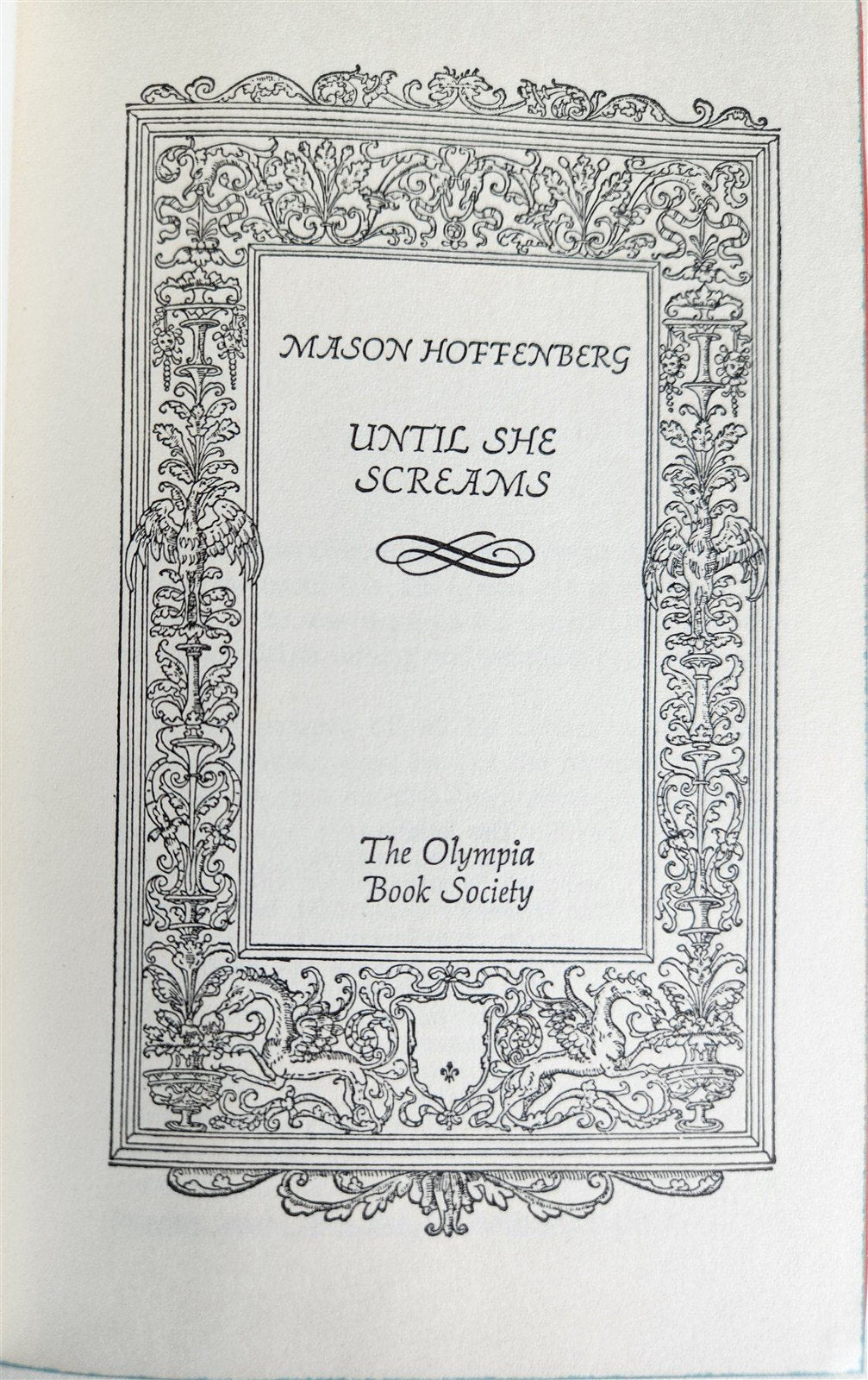 1968 EROTIC NOVEL by Mason Hoffenberg UNTIL SHE SCREAMS vintage
