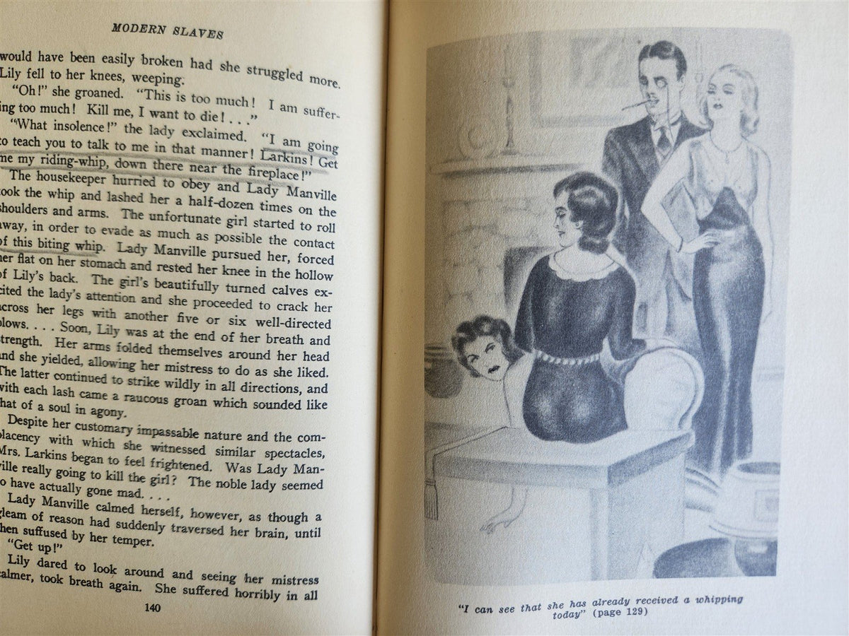 1930 EROTIC ILLUSTRATED NOVEL by Claire Willows MODERN SLAVES antique