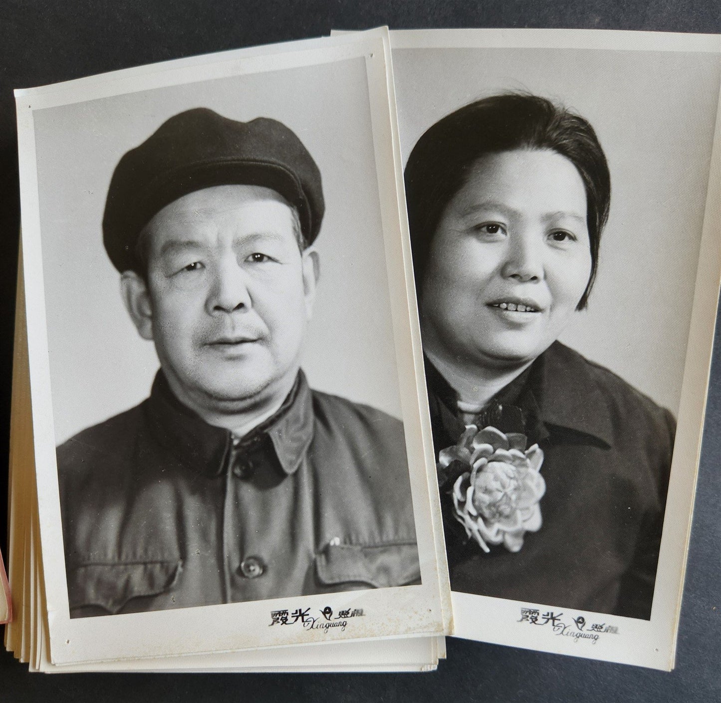 CHINESE LABOUR HEROES PORTRAITS Group of 84 PHOTOS vintage