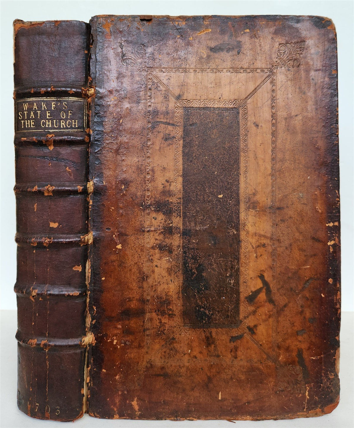1703 CHURCH of ENGLAND HISTORY antique FOLIO in ENGLISH