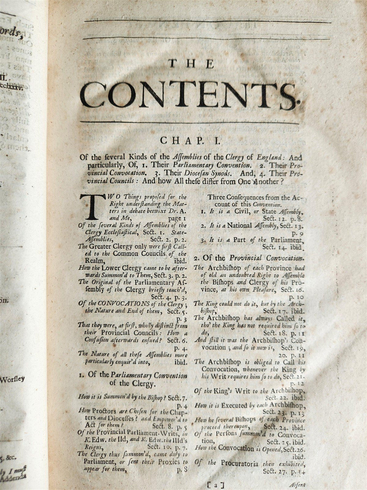 1703 CHURCH of ENGLAND HISTORY antique FOLIO in ENGLISH
