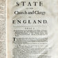1703 CHURCH of ENGLAND HISTORY antique FOLIO in ENGLISH