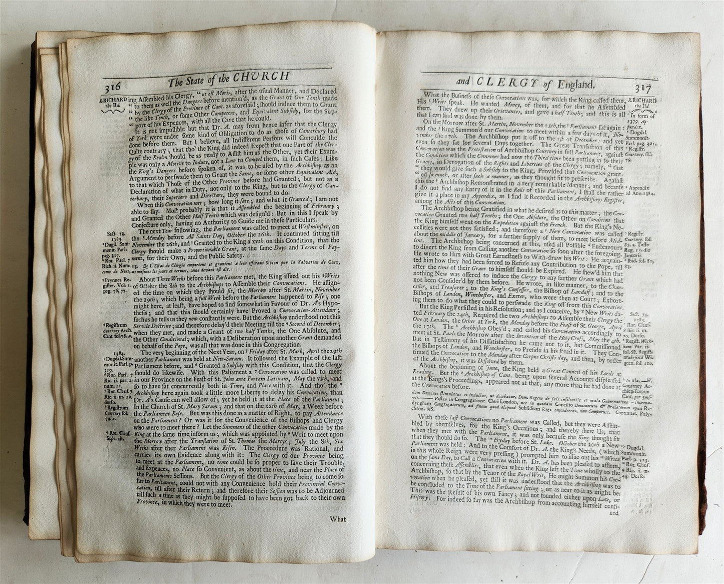 1703 CHURCH of ENGLAND HISTORY antique FOLIO in ENGLISH