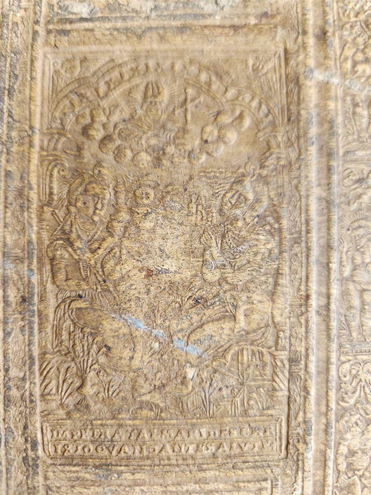 1584 BIBLE in GREEK & HEBREW antique 16th c PIGSKIN BOUND FOLIO by PLANTIN rare