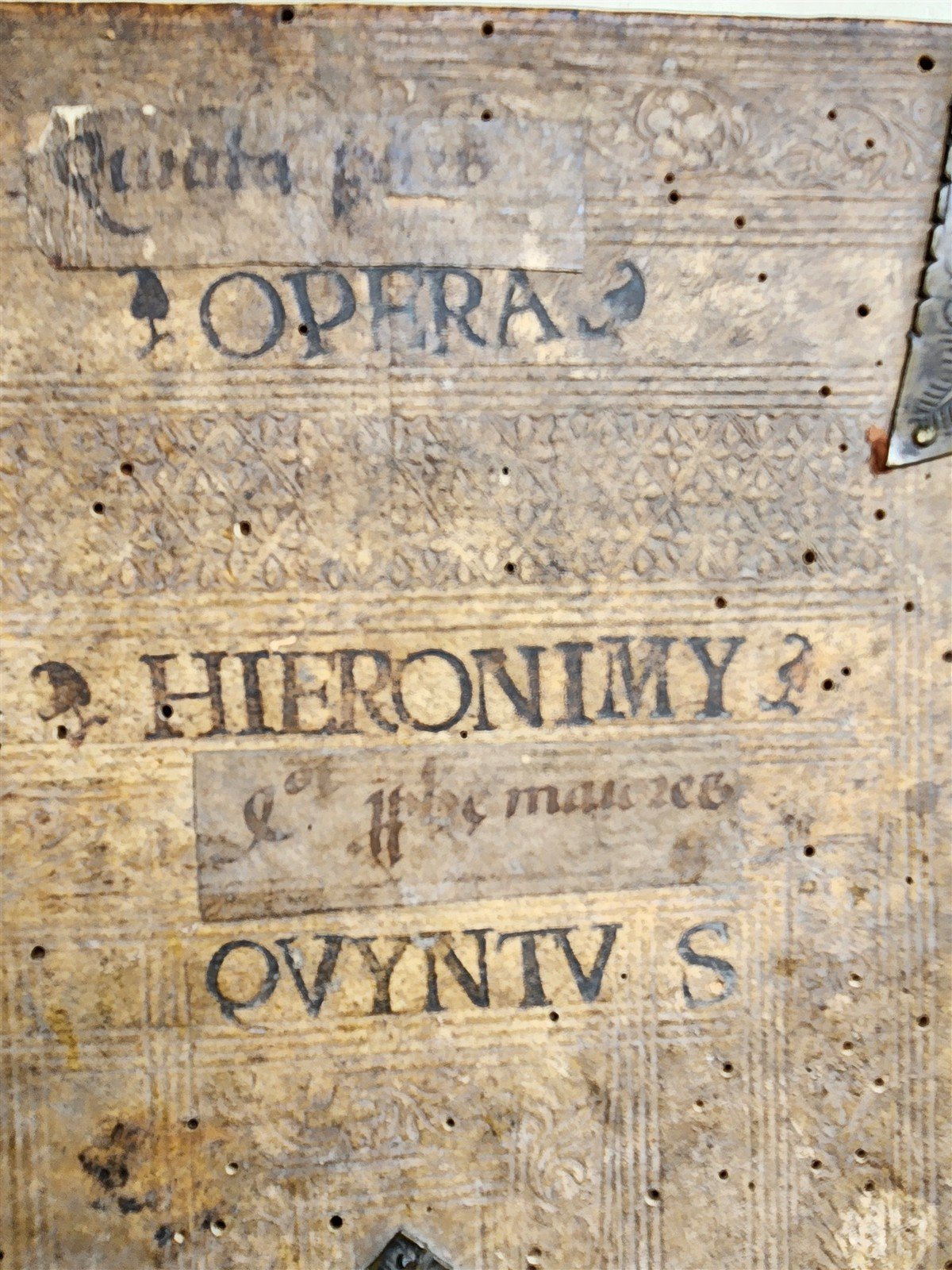 1516 POST-INCUNABULA OPERUM DIVI HIERONYMI by ST. JEROME antique PIGSKIN FOLIO