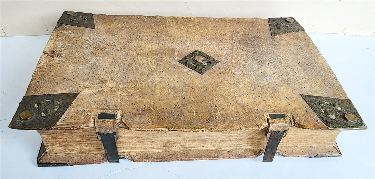 1516 POST-INCUNABULA OPERUM DIVI HIERONYMI by ST. JEROME antique PIGSKIN FOLIO