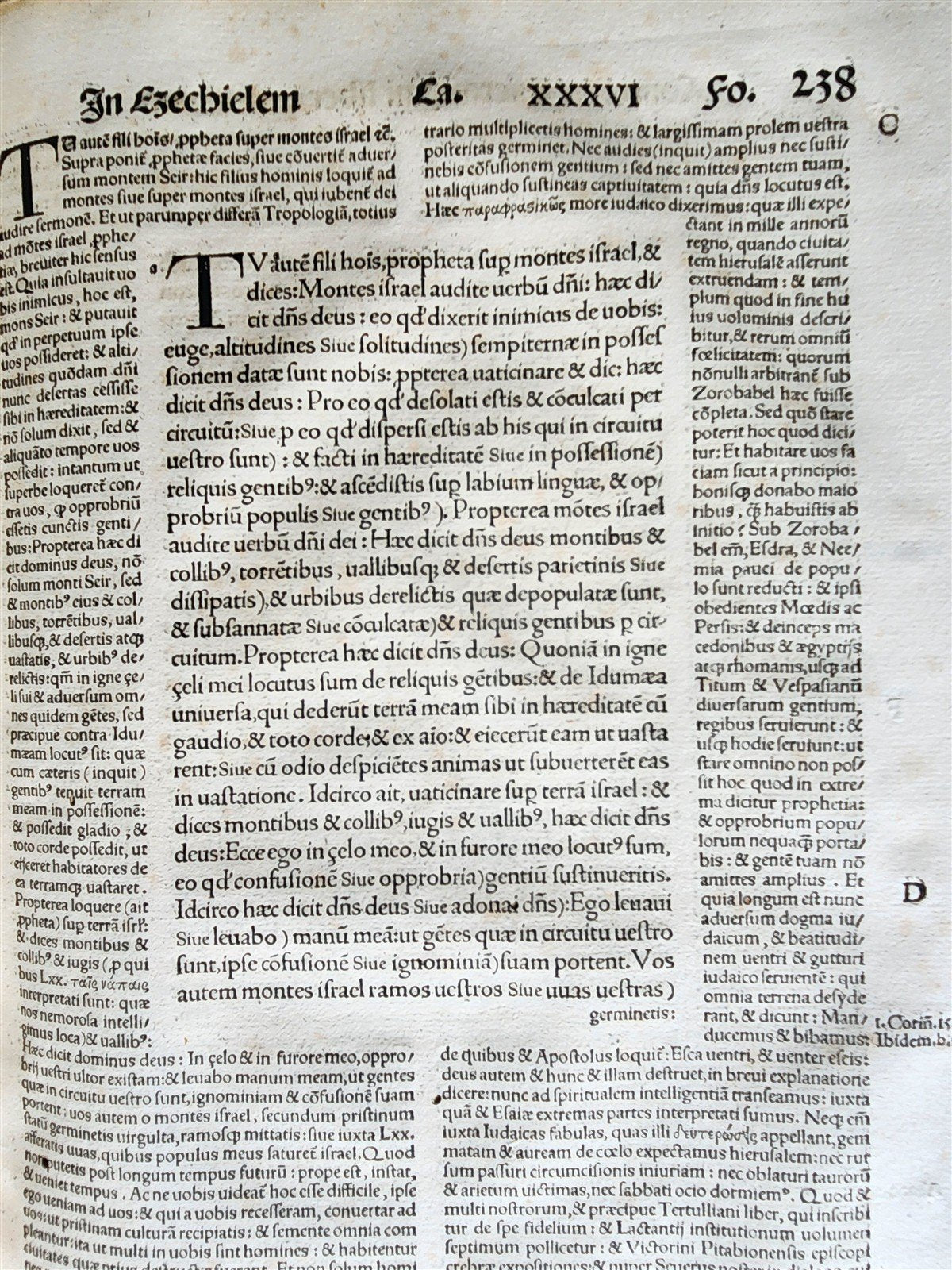 1516 POST-INCUNABULA OPERUM DIVI HIERONYMI by ST. JEROME antique PIGSKIN FOLIO