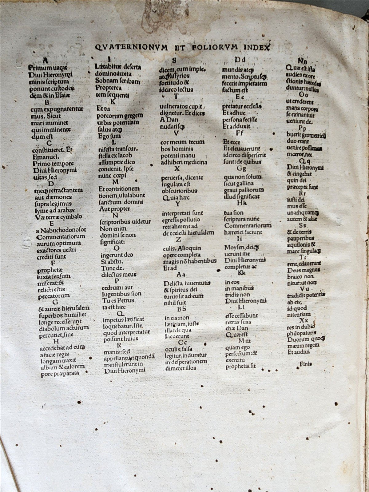 1516 POST-INCUNABULA OPERUM DIVI HIERONYMI by ST. JEROME antique PIGSKIN FOLIO