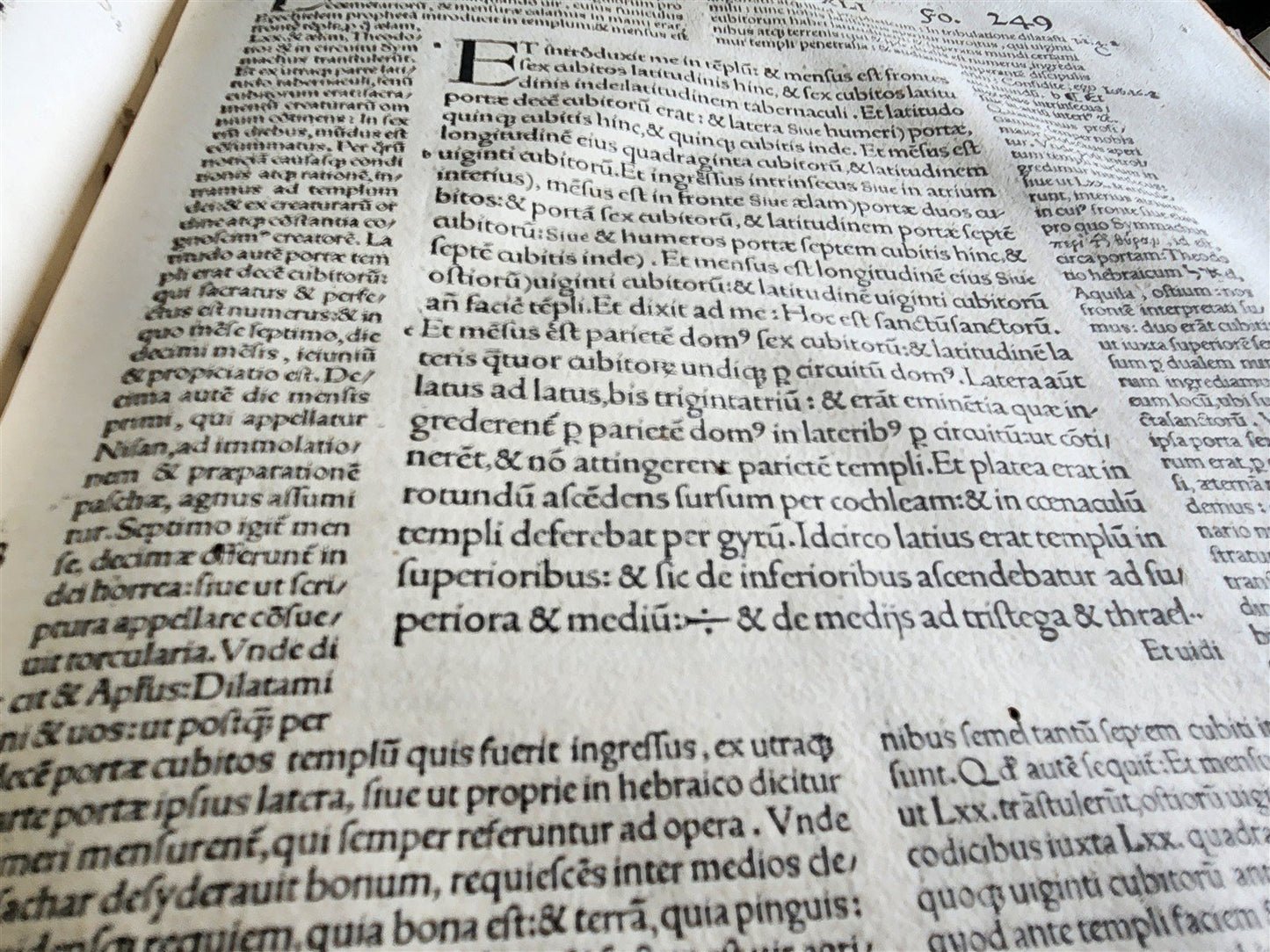 1516 POST-INCUNABULA OPERUM DIVI HIERONYMI by ST. JEROME antique PIGSKIN FOLIO