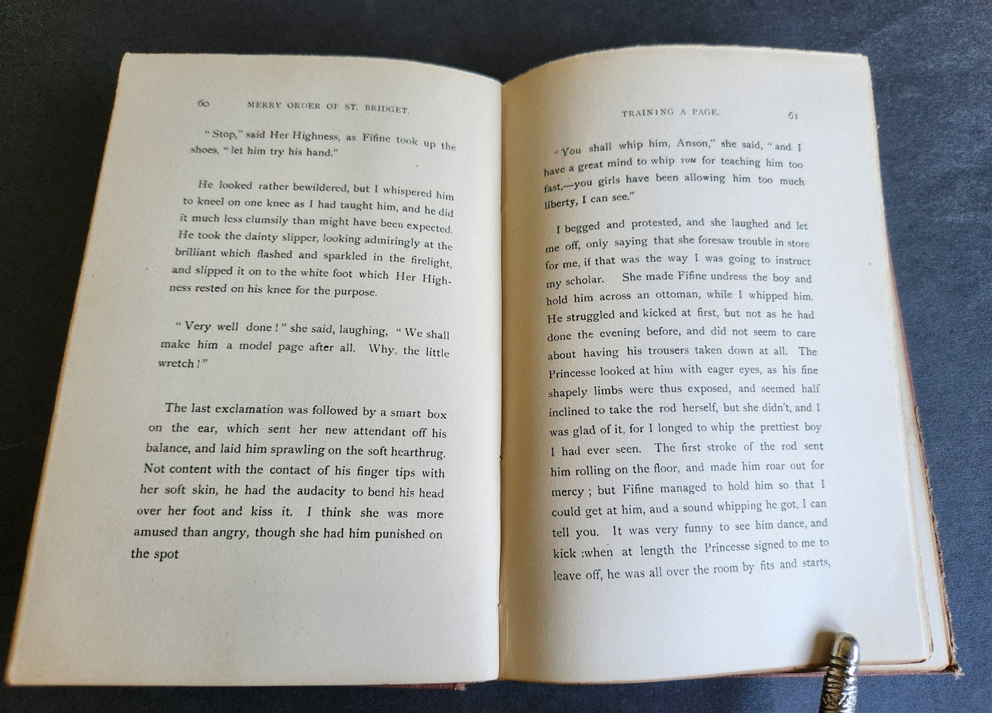 1858 EROTIC NOVEL MERRY ORDER of ST. BRIDGET recollections of USE of ROD antique