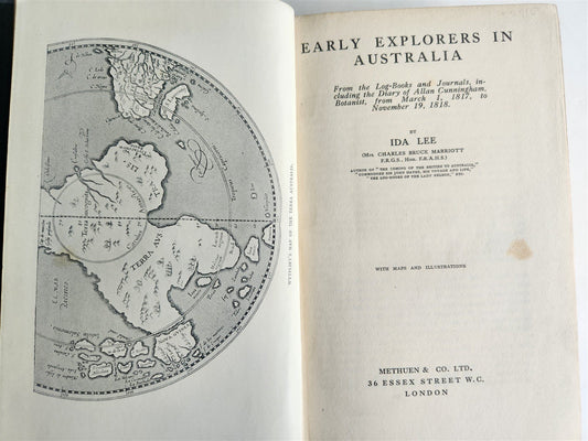 1925 EARLY EXPLORERS in AUSTRALIA by IDA LEE antique ILLUSTRATED 1st EDITION