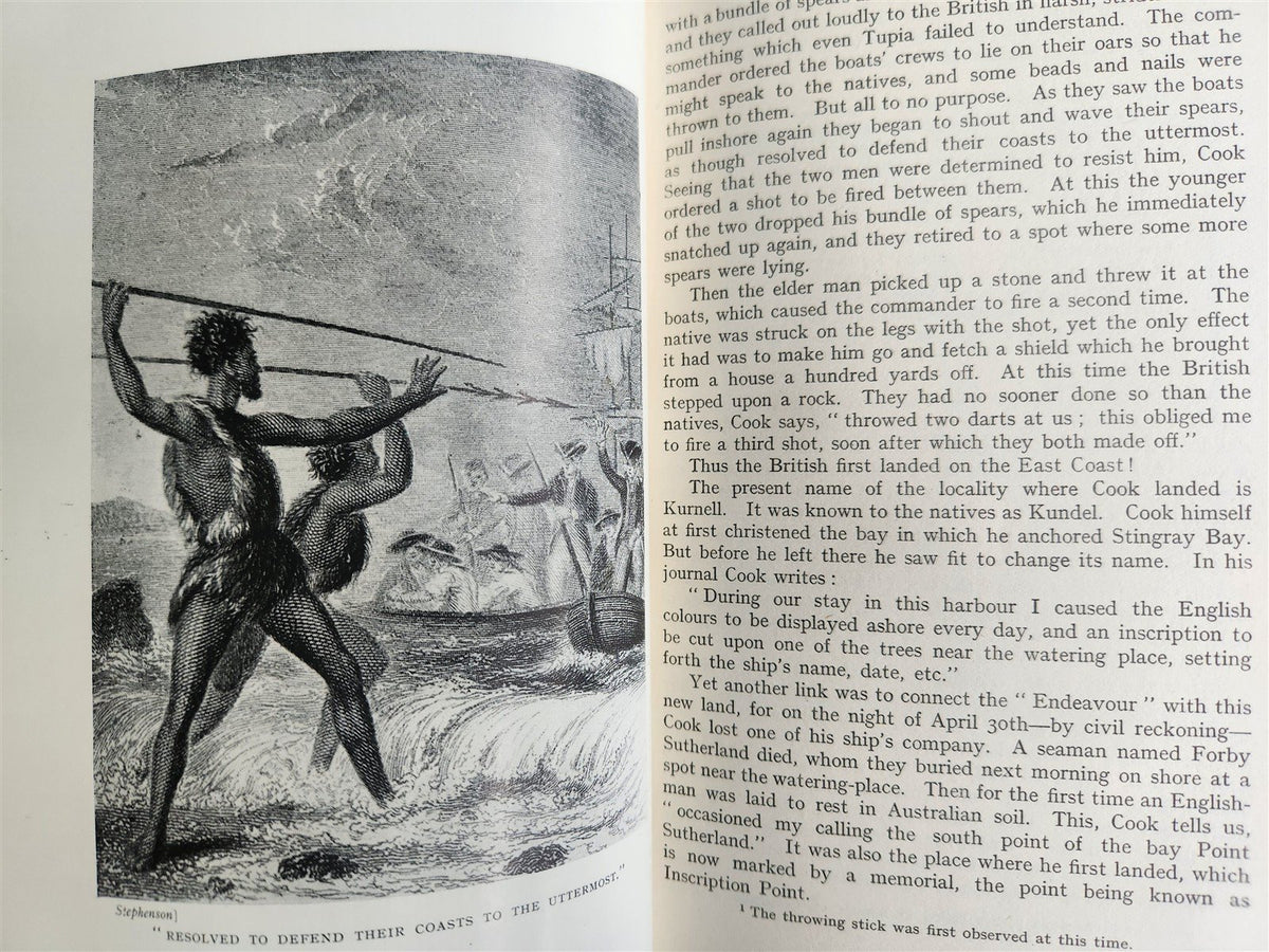 1925 EARLY EXPLORERS in AUSTRALIA by IDA LEE antique ILLUSTRATED 1st EDITION