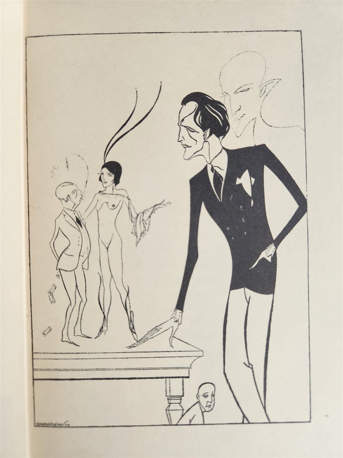 1920s EROTIC ART-DECO ILLUSTRATIONS PLEASURE of BEING BEATEN by LUCIAN antique