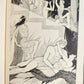 1920s EROTIC ART-DECO ILLUSTRATIONS PLEASURE of BEING BEATEN by LUCIAN antique