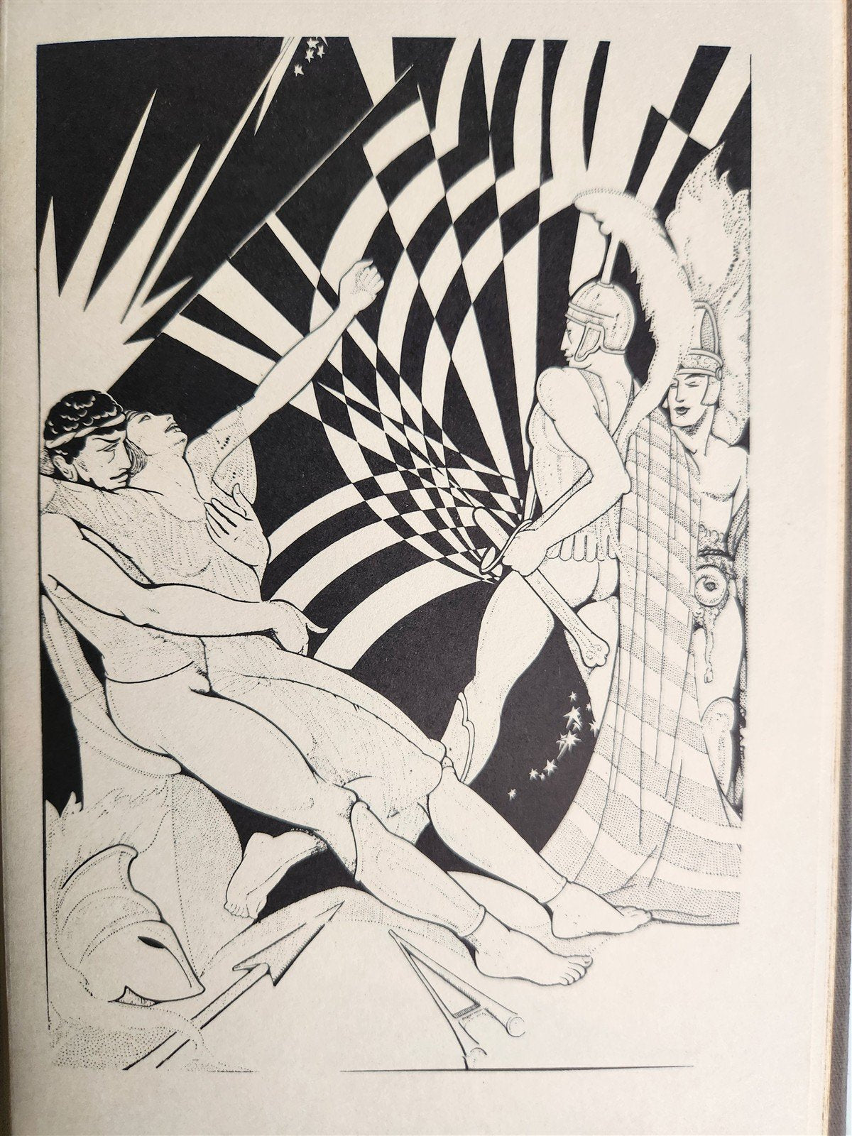 1920s EROTIC ART-DECO ILLUSTRATIONS PLEASURE of BEING BEATEN by LUCIAN antique