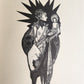 1920s EROTIC ART-DECO ILLUSTRATIONS PLEASURE of BEING BEATEN by LUCIAN antique