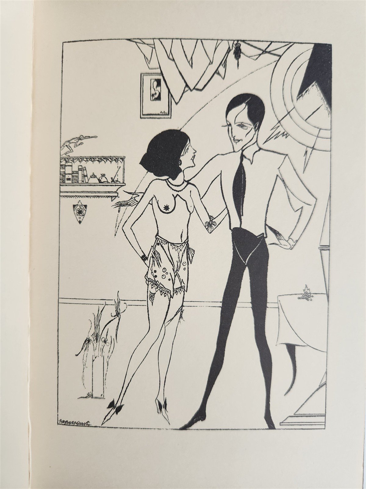 1920s EROTIC ART-DECO ILLUSTRATIONS PLEASURE of BEING BEATEN by LUCIAN antique