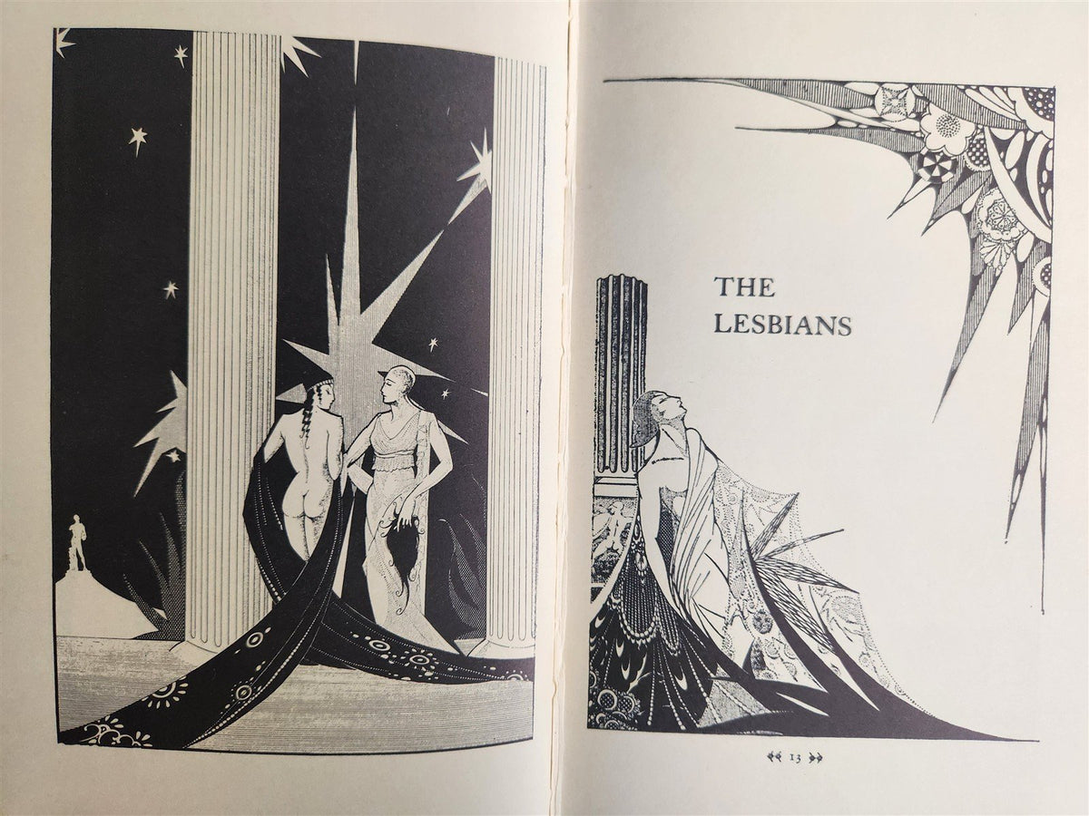 1920s EROTIC ART-DECO ILLUSTRATIONS PLEASURE of BEING BEATEN by LUCIAN antique