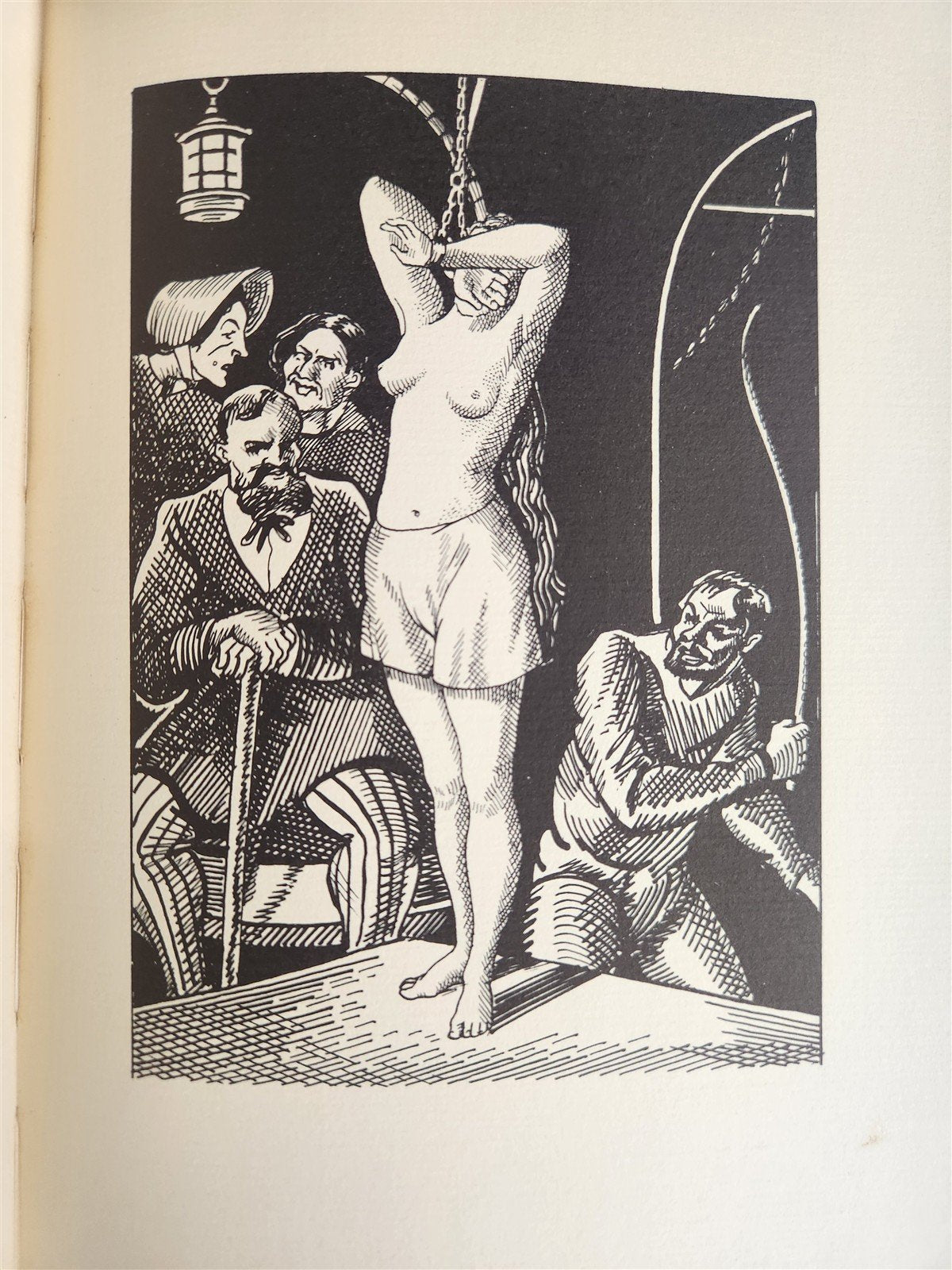 1900 EROTIC ILLUSTRATIONS PUNISHMENT FLAGELLATION in the FEMALE PRISONS antique