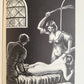 1900 EROTIC ILLUSTRATIONS PUNISHMENT FLAGELLATION in the FEMALE PRISONS antique