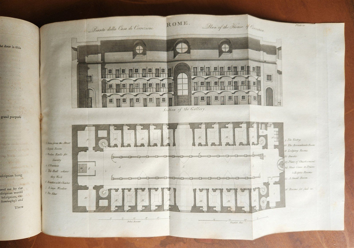 1792 STATE of PRISONS in ENGLAND including Europe & Russia ANTIQUE illustrated