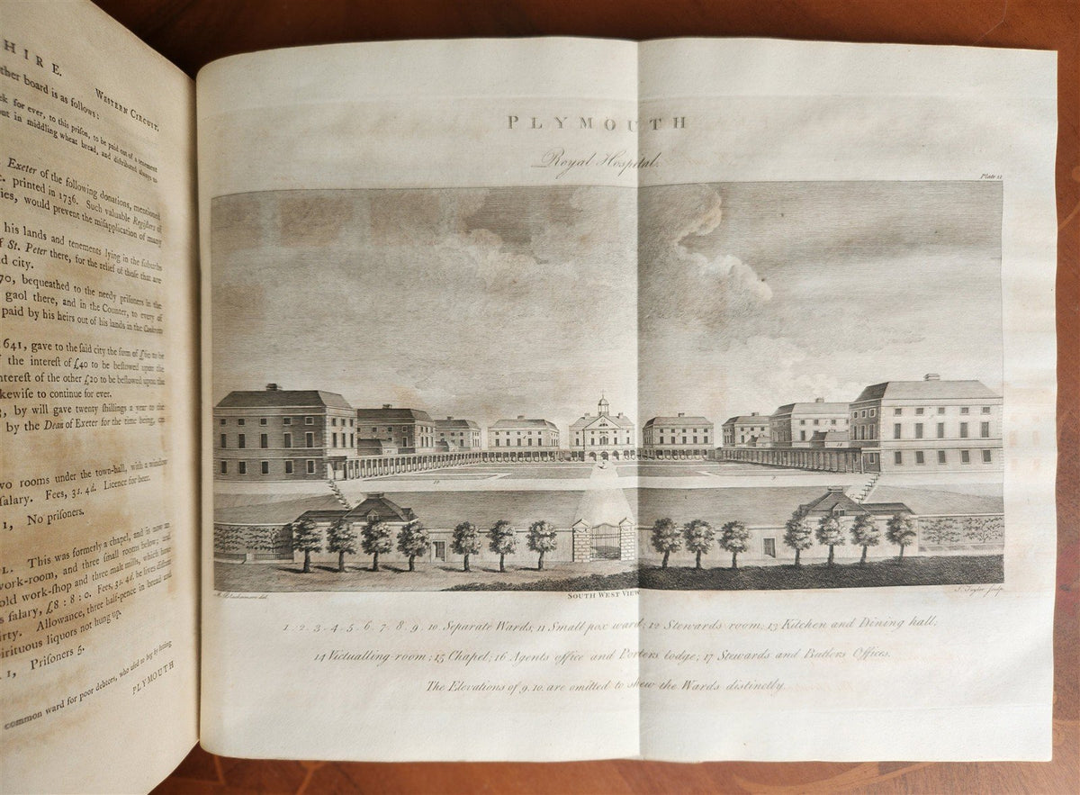 1792 STATE of PRISONS in ENGLAND including Europe & Russia ANTIQUE illustrated