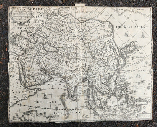 1626 ASIA w/ ISLANDS original MAP by JOHN SPEED antique