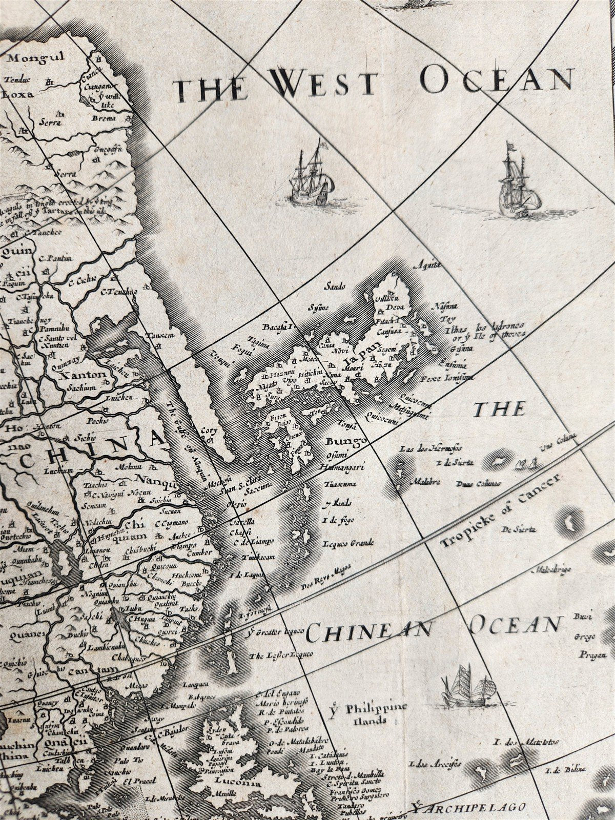 1626 ASIA w/ ISLANDS original MAP by JOHN SPEED antique